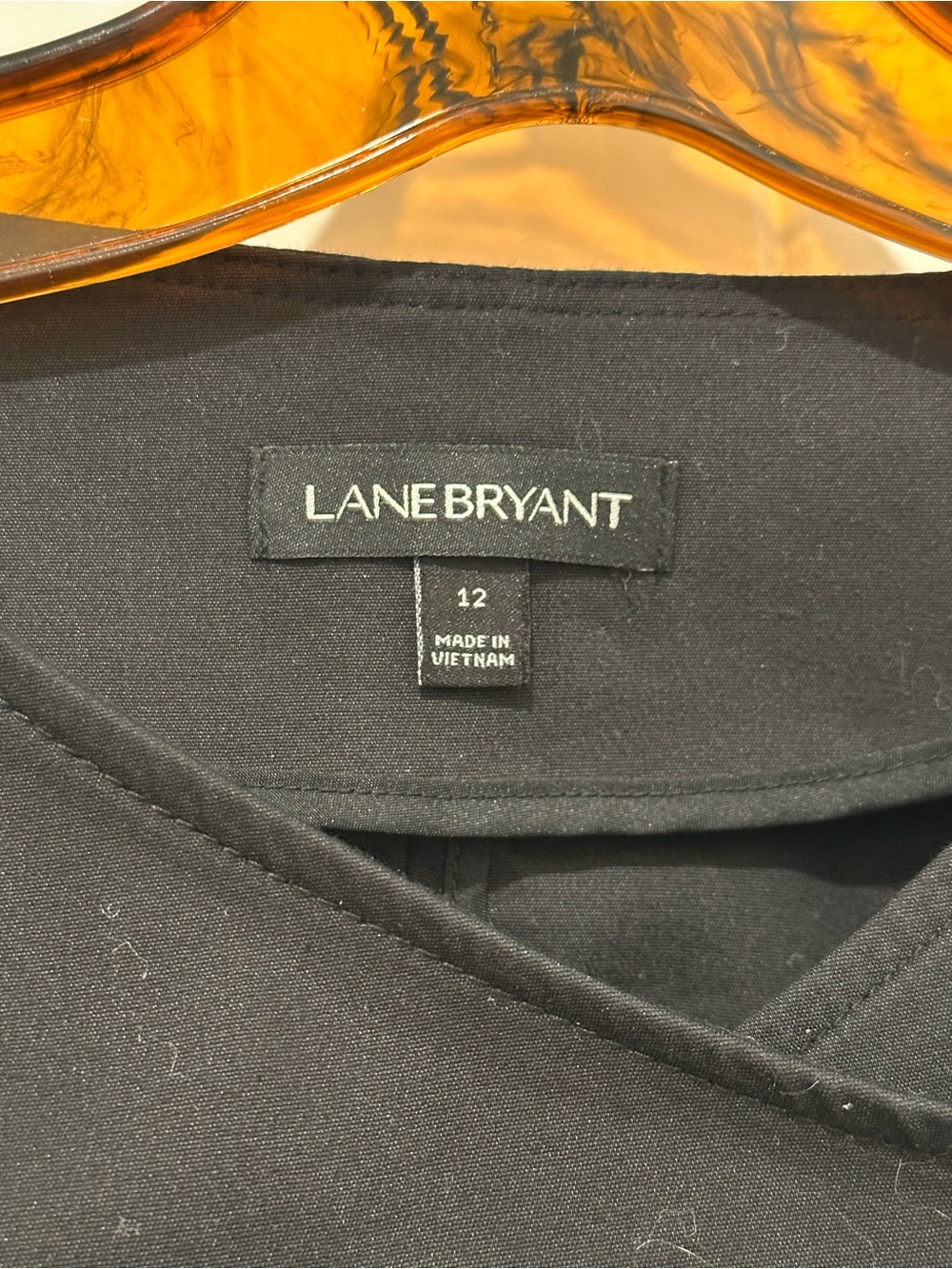 Lane Bryant 12 Black Ruffle-Hem Zip Pocket Jacket size 12 - Picture 3 of 7